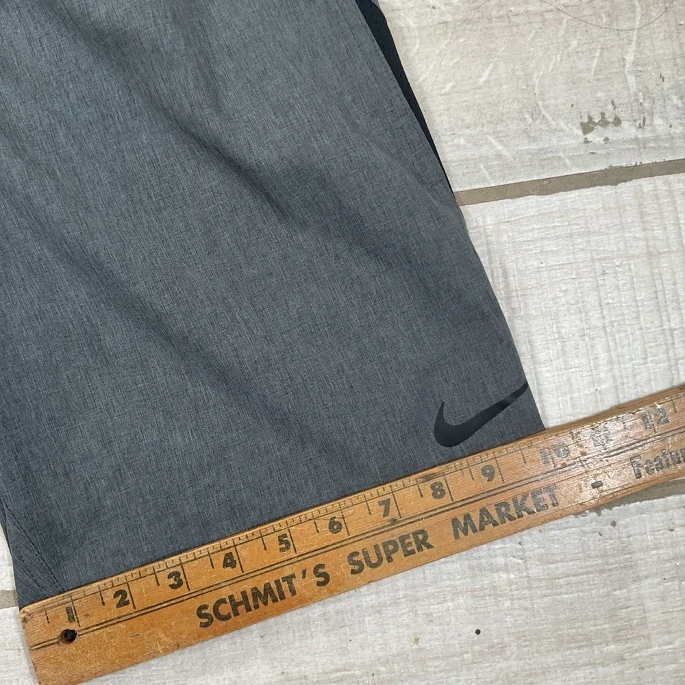 Nike Just Do It Black Gray Small Swim Beach Shorts‎ Athletic